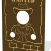 Wild West Wanted Head Thru Panel